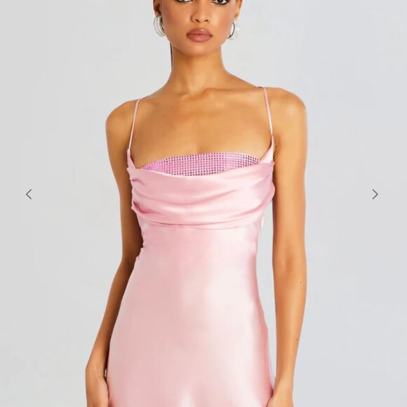 Revolve Retrofete Emery Embellished Silk Dress Size XS - New with Tags - Picture 5 of 7